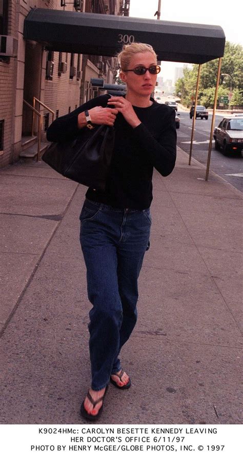 carolyn bessette feet.